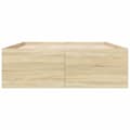 Miniatyrbilde 3 av 10: vidaXL Sengeramme sonoma eik 140x190 cm konstruert tre