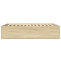 Miniatyrbilde 4 av 10: vidaXL Sengeramme sonoma eik 140x190 cm konstruert tre