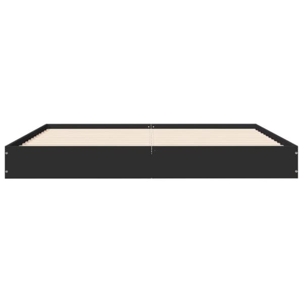 vidaXL Sengeramme uten madrass svart 160x200 cm konstruert tre