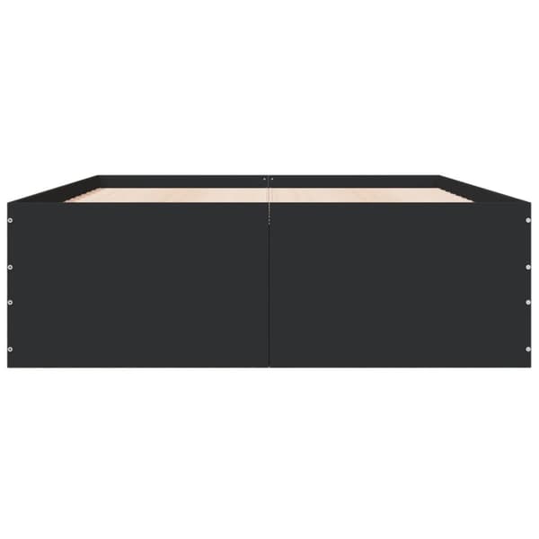 vidaXL Sengeramme svart 140x200 cm konstruert tre