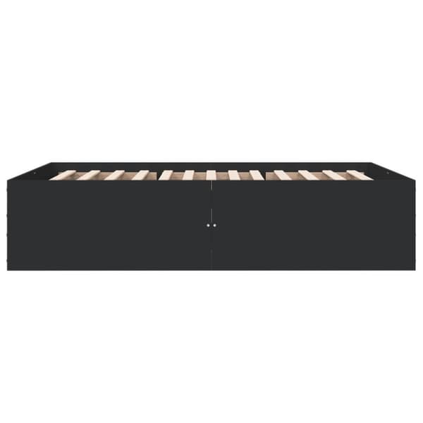 vidaXL Sengeramme svart 140x200 cm konstruert tre