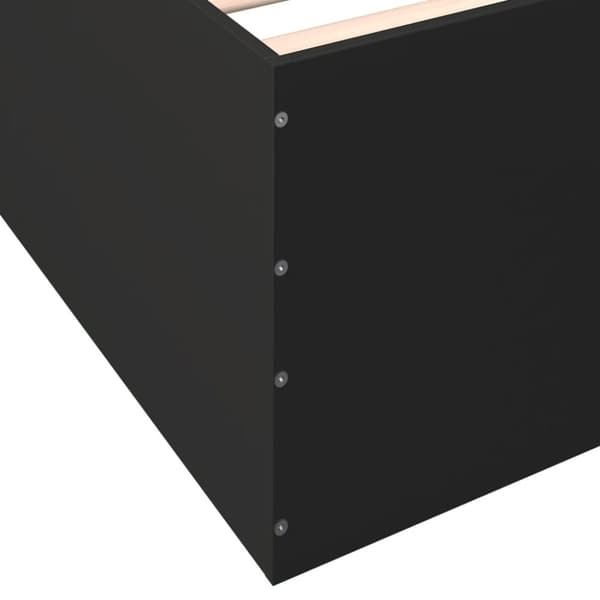 vidaXL Sengeramme svart 140x200 cm konstruert tre