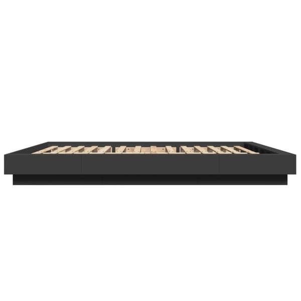 vidaXL Sengeramme svart 150x200 cm konstruert tre