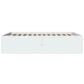 Miniatyrbilde 4 av 10: vidaXL Sengeramme hvit 120x200 cm konstruert tre