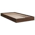 Miniatyrbilde 1 av 10: vidaXL Sengeramme uten madrass brun eik 100x200 cm konstruert tre