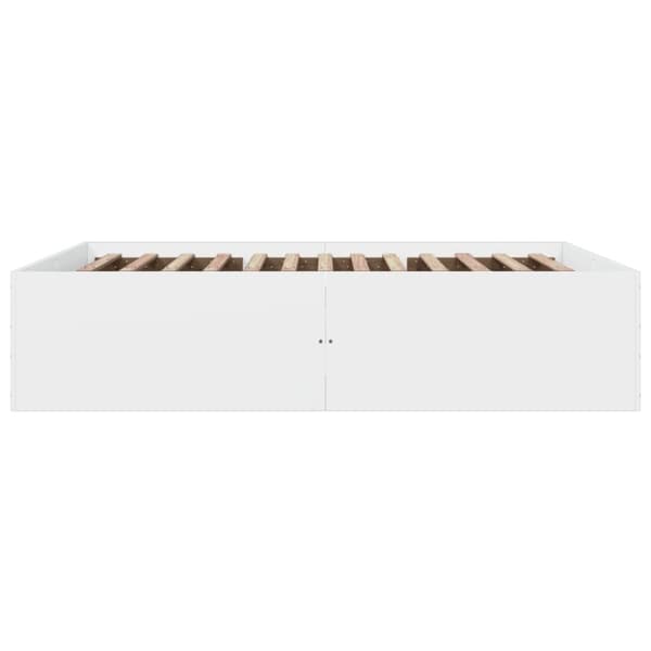 vidaXL Sengeramme hvit 150x200 cm konstruert tre