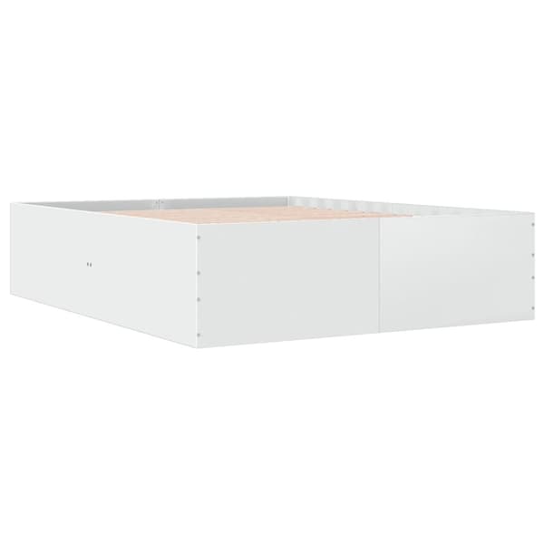 vidaXL Sengeramme hvit 150x200 cm konstruert tre