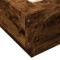 Miniatyrbilde 6 av 10: vidaXL Sengeramme røkt eik 150x200 cm konstruert tre