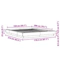 Miniatyrbilde 9 av 10: vidaXL Sengeramme røkt eik 150x200 cm konstruert tre