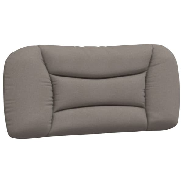 vidaXL Säng med madrass taupe 90x190 cm tyg