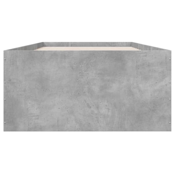 vidaXL sengeramme 90x190 cm konstrueret træ betongrå