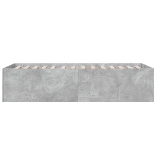 vidaXL sengeramme 90x190 cm konstrueret træ betongrå