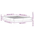 Miniatyrbilde 9 av 10: vidaXL Sengeramme betonggrå 140x200 cm konstruert tre
