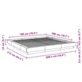 Miniatyrbilde 9 av 10: vidaXL Sengeramme betonggrå 180x200 cm konstruert tre