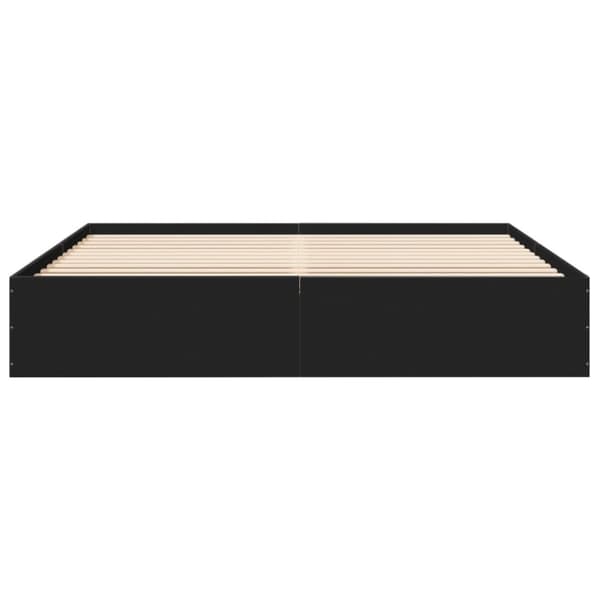 vidaXL Sengeramme svart 180x200 cm konstruert tre
