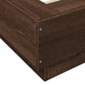 Miniatyrbilde 6 av 10: vidaXL Sengeramme brun eik 120x190 cm konstruert tre
