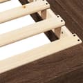 Miniatyrbilde 7 av 10: vidaXL Sengeramme brun eik 120x190 cm konstruert tre