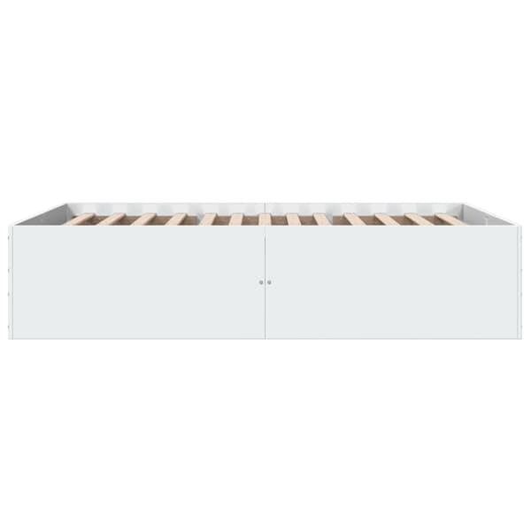 vidaXL Sengeramme hvit 140x200 cm konstruert tre