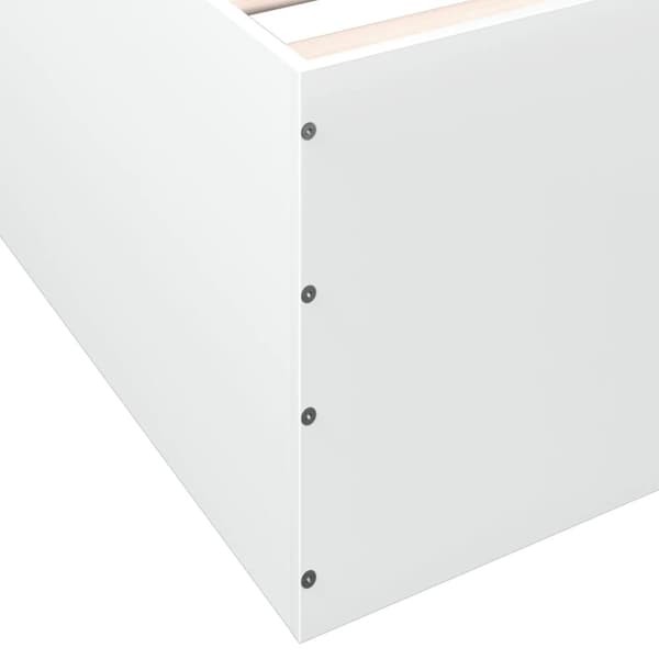 vidaXL Sengeramme hvit 140x200 cm konstruert tre