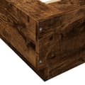 Miniatyrbillede 10 af 11: vidaXL sengeramme med LED-lys 180x200 cm konstrueret træ røget eg