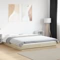 Miniatyrbilde 2 av 10: vidaXL Sengeramme sonoma eik 150x200 cm konstruert tre