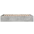 Miniatyrbilde 4 av 10: vidaXL Sengeramme betonggrå 140x200 cm konstruert tre