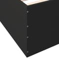 Miniatyrbilde 7 av 10: vidaXL Sengeramme svart 75x190 cm konstruert tre