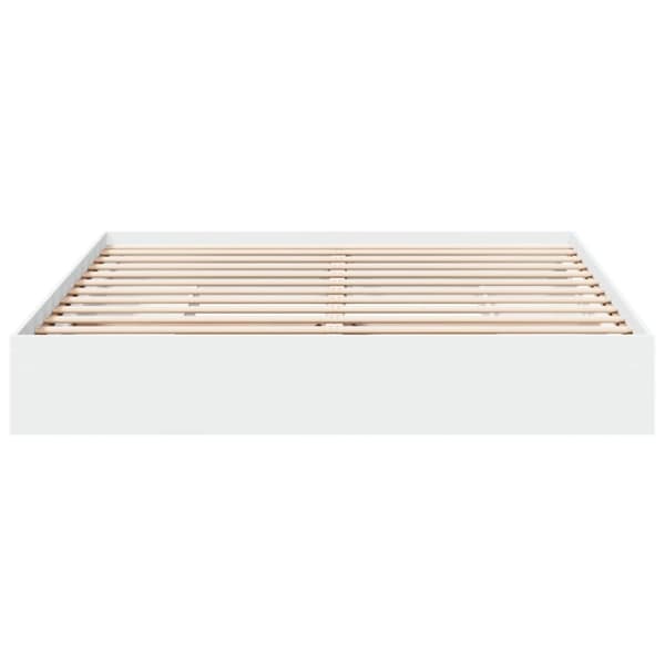 vidaXL Sengeramme med skuffer hvit 180x200 cm konstruert tre