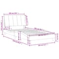 Miniatyrbillede 10 af 10: vidaXL seng med madras 100x200 cm velour sort