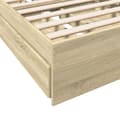 Miniatyrbilde 7 av 10: vidaXL Sengeramme med skuffer sonoma eik 75x190 cm konstruert tre