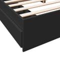 Pikkukuva 7 / 10: vidaXL Sängynrunko laatikoilla musta 180x200 cm tekninen puu