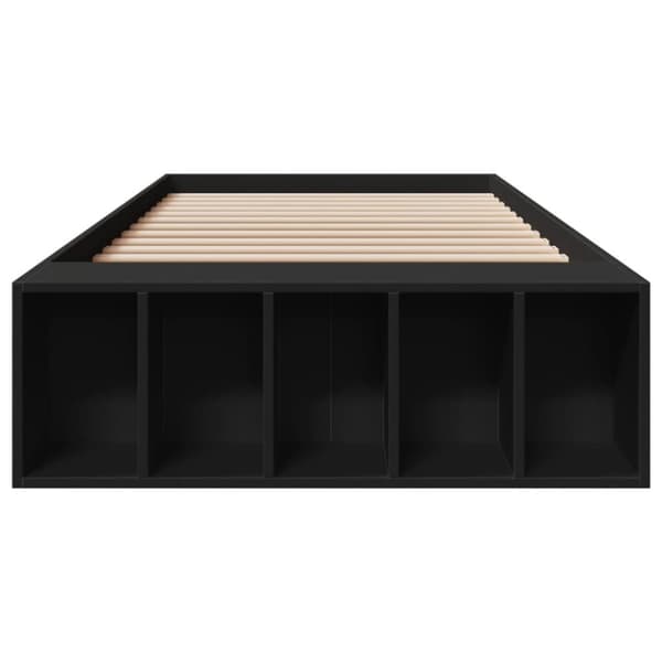 vidaXL Sengeramme svart 90x200 cm konstruert tre