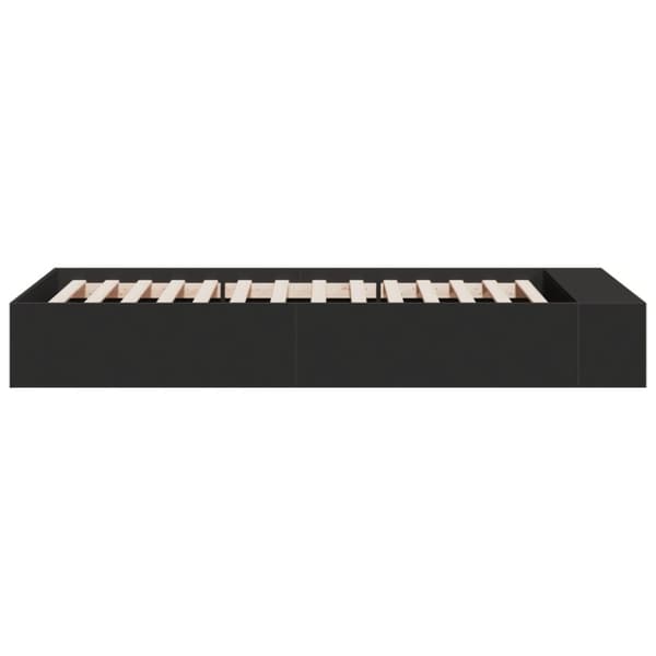 vidaXL Sengeramme svart 90x200 cm konstruert tre
