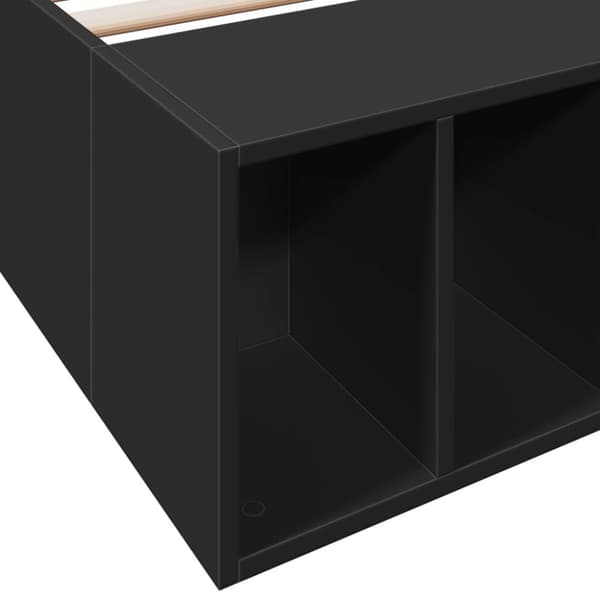 vidaXL Sengeramme svart 90x200 cm konstruert tre