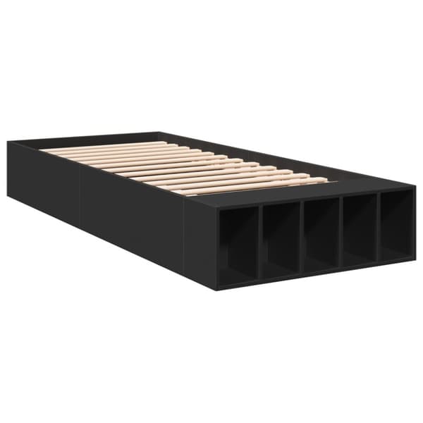 vidaXL Sengeramme svart 90x200 cm konstruert tre
