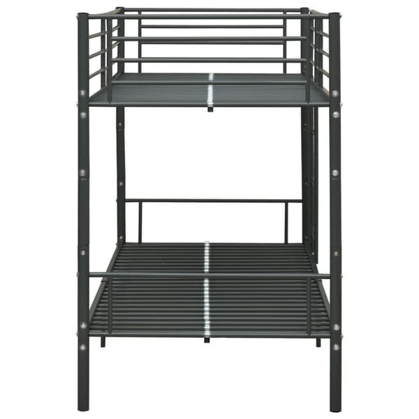 vidaXL Våningssäng svart metall 90x200 cm -  Sängar & sängramar