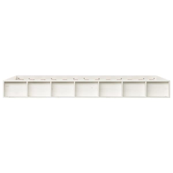 vidaXL sengeramme 75x190 cm Small Single massivt træ hvid -  Senge & sengeramme