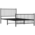 Pikkukuva 5 / 6: vidaXL Metallinen sängynrunko päädyillä musta 100x200 cm -  Sängyt & sängynrungot