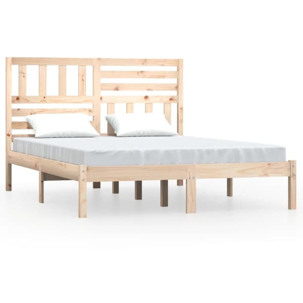 vidaXL sengeramme 140x200 cm massivt fyrretræ - Senge & sengeramme