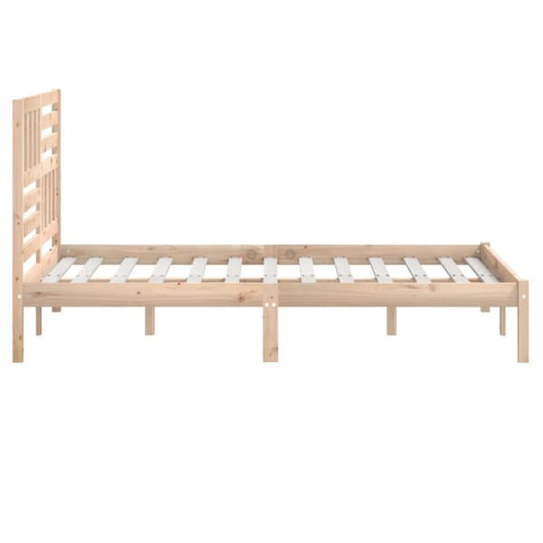 vidaXL sengeramme 140x200 cm massivt fyrretræ - Senge & sengeramme