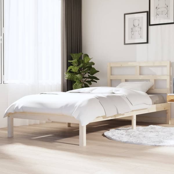vidaXL Sängynrunko täysi mänty 90x200 cm -  Sängyt & sängynrungot