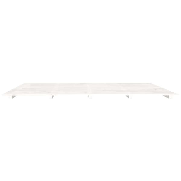 vidaXL Sängram vit 160x200 cm massiv furu -  Sängar & sängramar
