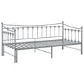 Pikkukuva 4 / 6: vidaXL Vuodesohvan runko harmaa metalli 90x200 cm -  Sängyt & sängynrungot
