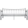 Pikkukuva 6 / 6: vidaXL Vuodesohvan runko harmaa metalli 90x200 cm -  Sängyt & sängynrungot