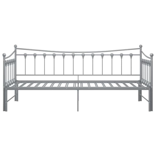 vidaXL Vuodesohvan runko harmaa metalli 90x200 cm -  Sängyt & sängynrungot