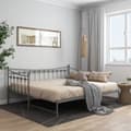 Pikkukuva 1 / 6: vidaXL Vuodesohvan runko harmaa metalli 90x200 cm -  Sängyt & sängynrungot