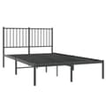 Miniatyrbillede 5 af 6: vidaXL sengeramme med sengegavl 120x190 cm metal sort -  Senge & sengeramme
