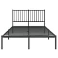 Miniatyrbillede 6 af 6: vidaXL sengeramme med sengegavl 120x190 cm metal sort -  Senge & sengeramme
