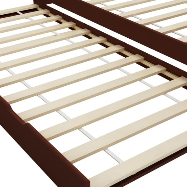vidaXL Bäddsoffa ram furu mörkbrun 90x200 cm -  Sängar & sängramar