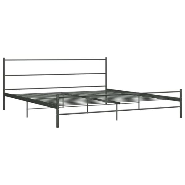 vidaXL sengestel 180 x 200 cm metal grå -  Senge & sengeramme